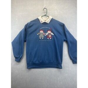 Top Stitch Grandma Core Sweatshirt Grandkids Warm The Heart Vintage Large Dolls